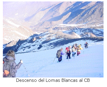 Cuadro de texto:  
Descenso del Lomas Blancas al CB
